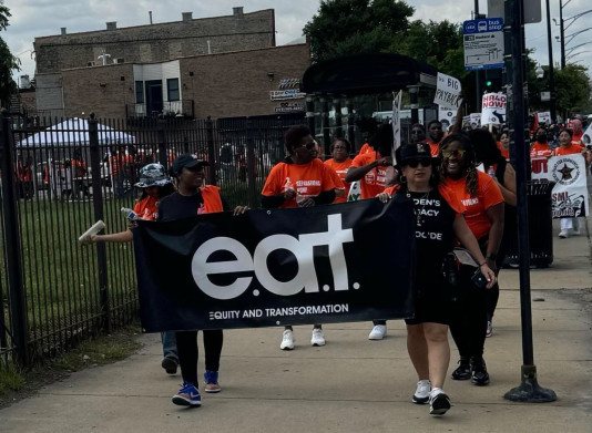 Delegación del GGJ en la marcha del EAT